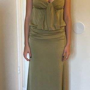 Nicole Miller Strapless Evening Gown